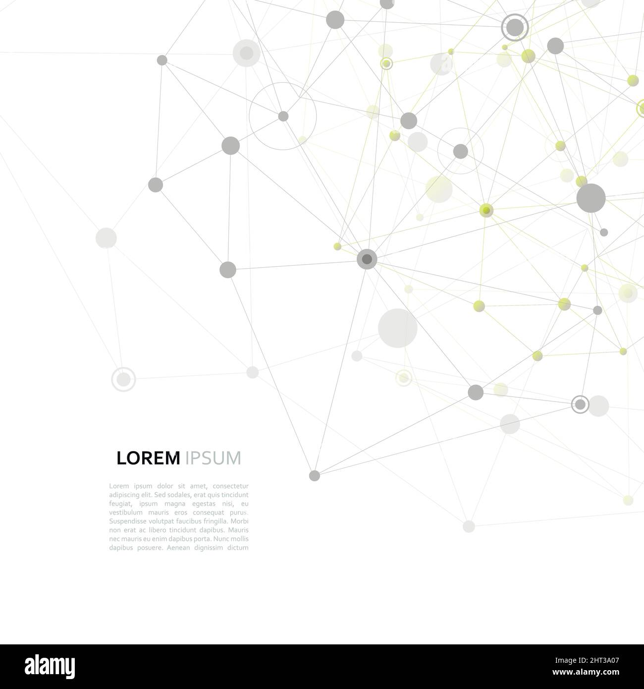 Conception vectorielle moderne avec éléments de liaisons moléculaires Illustration de Vecteur
