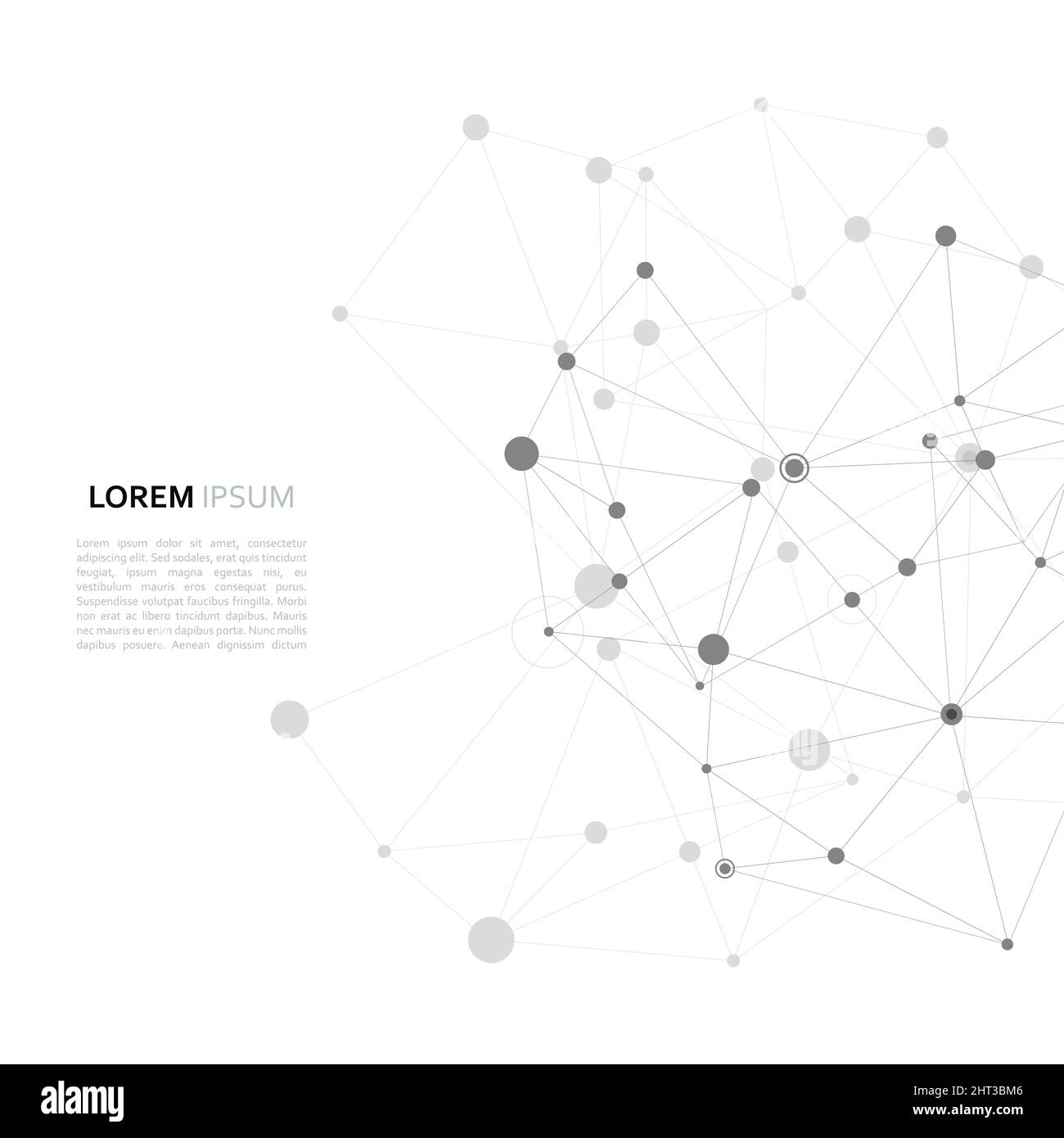 Conception vectorielle moderne avec éléments de liaisons moléculaires Illustration de Vecteur