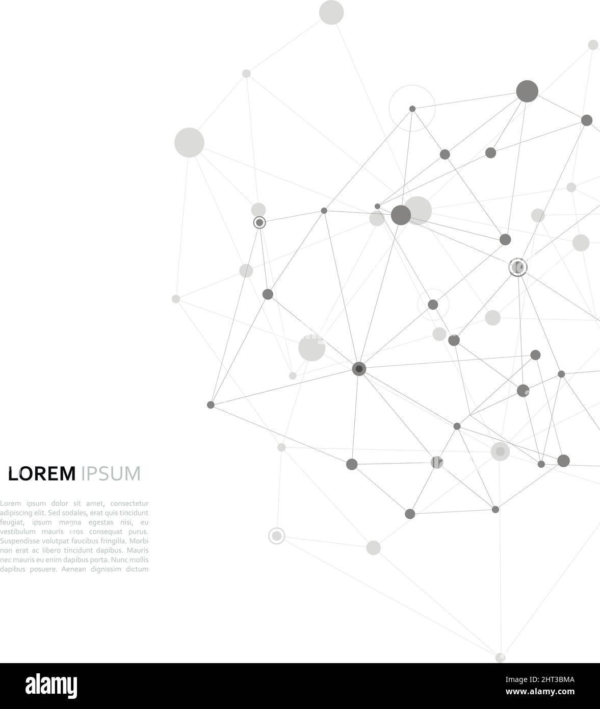 Conception vectorielle moderne avec éléments de liaisons moléculaires Illustration de Vecteur