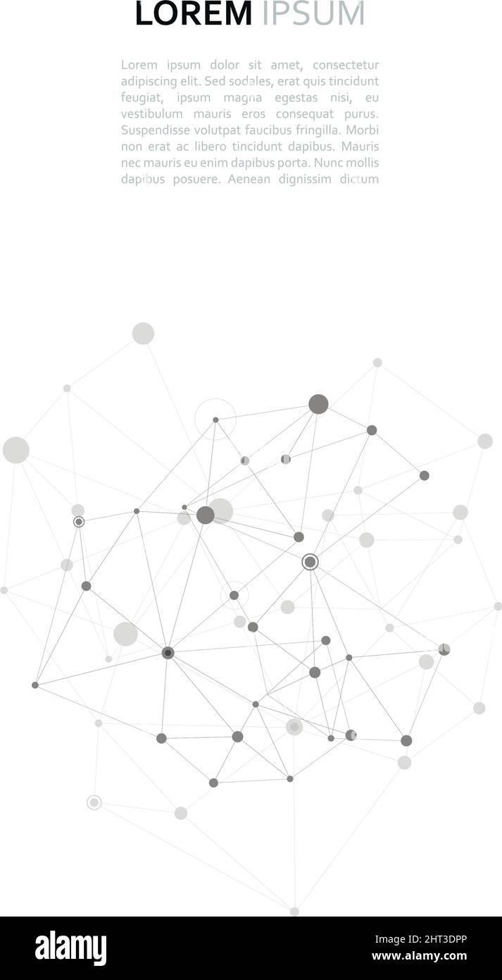 Conception vectorielle moderne avec éléments de liaisons moléculaires Illustration de Vecteur