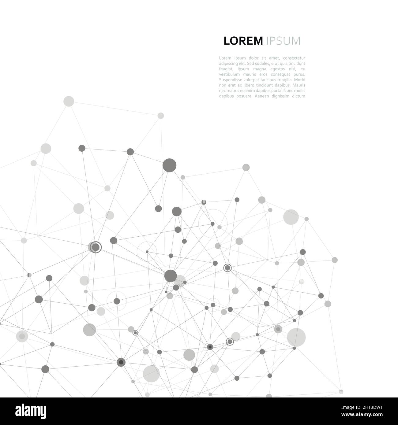 Conception vectorielle moderne avec éléments de liaisons moléculaires Illustration de Vecteur