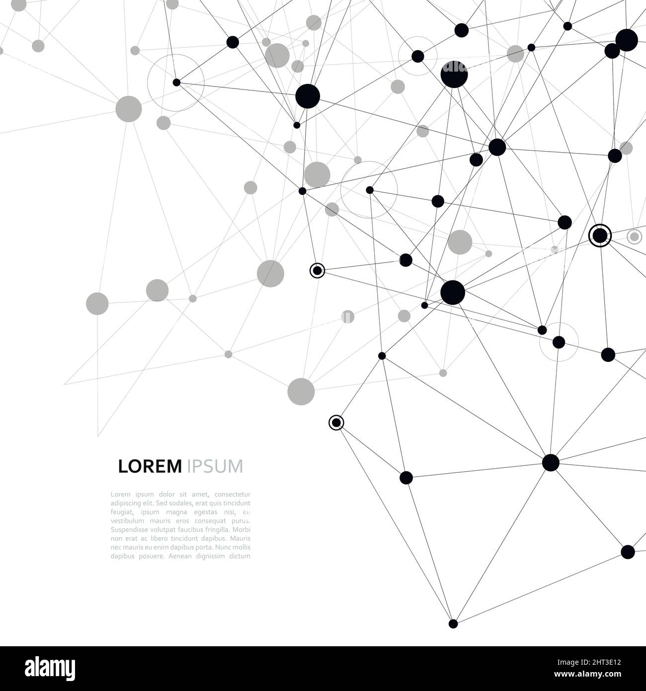 Conception vectorielle moderne avec éléments de liaisons moléculaires Illustration de Vecteur