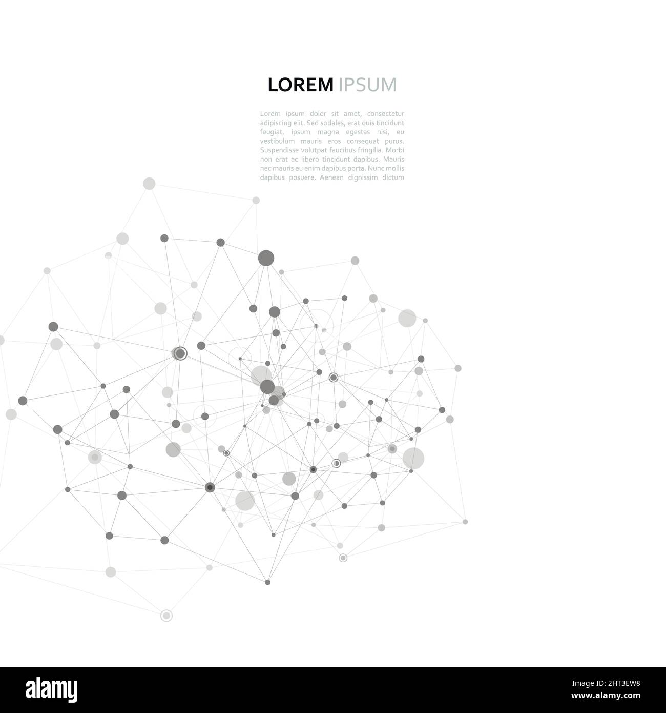 Conception vectorielle moderne avec éléments de liaisons moléculaires Illustration de Vecteur