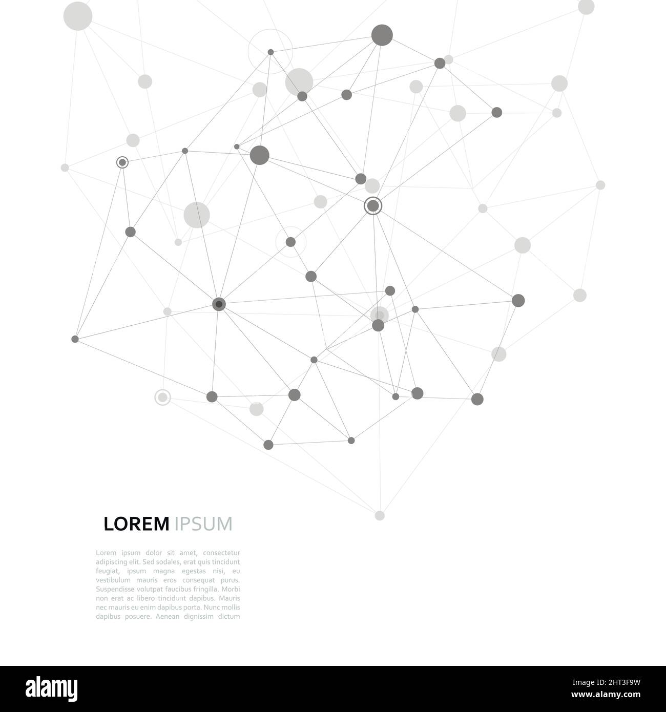 Conception vectorielle moderne avec éléments de liaisons moléculaires Illustration de Vecteur