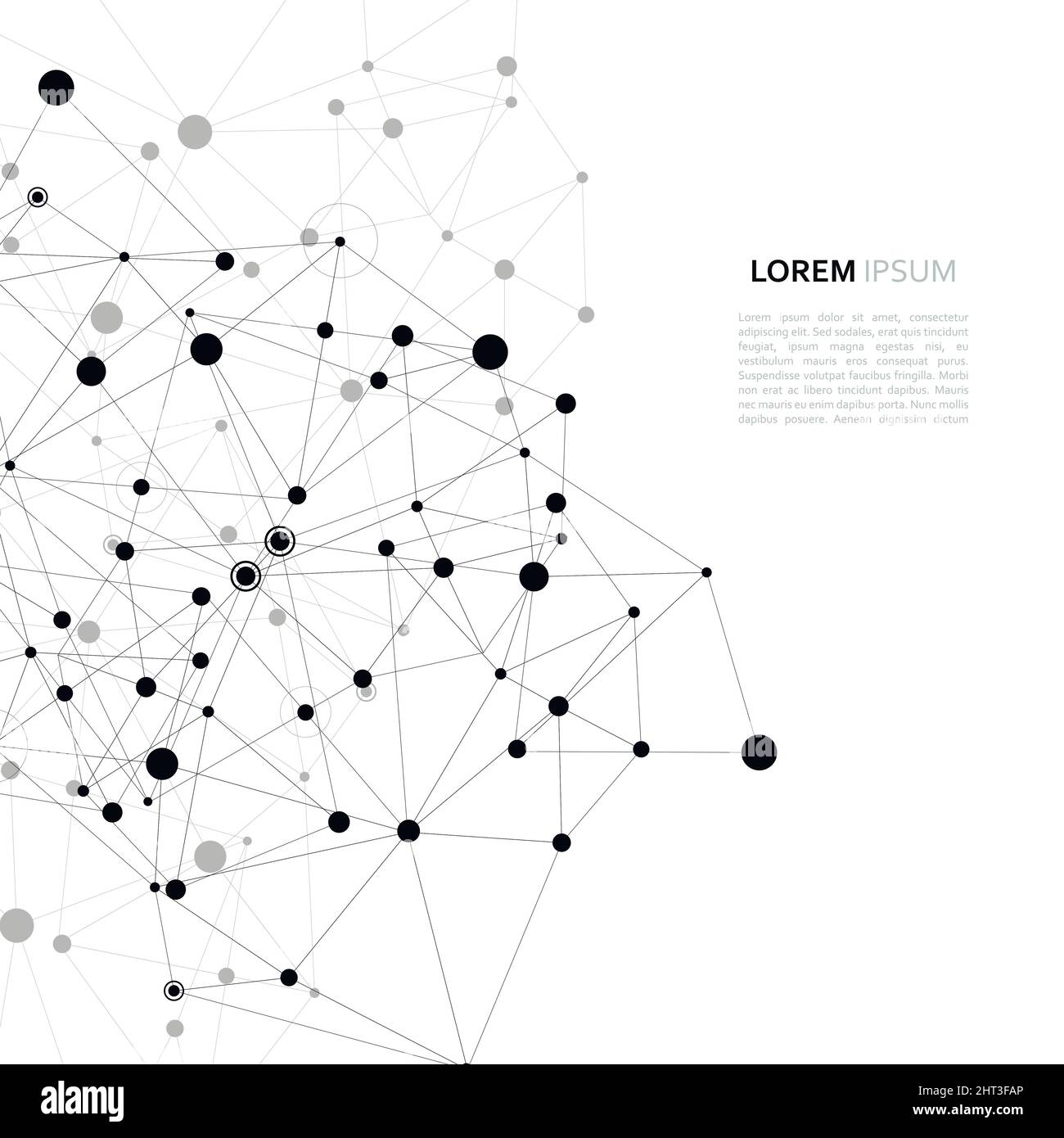 Conception vectorielle moderne avec éléments de liaisons moléculaires Illustration de Vecteur
