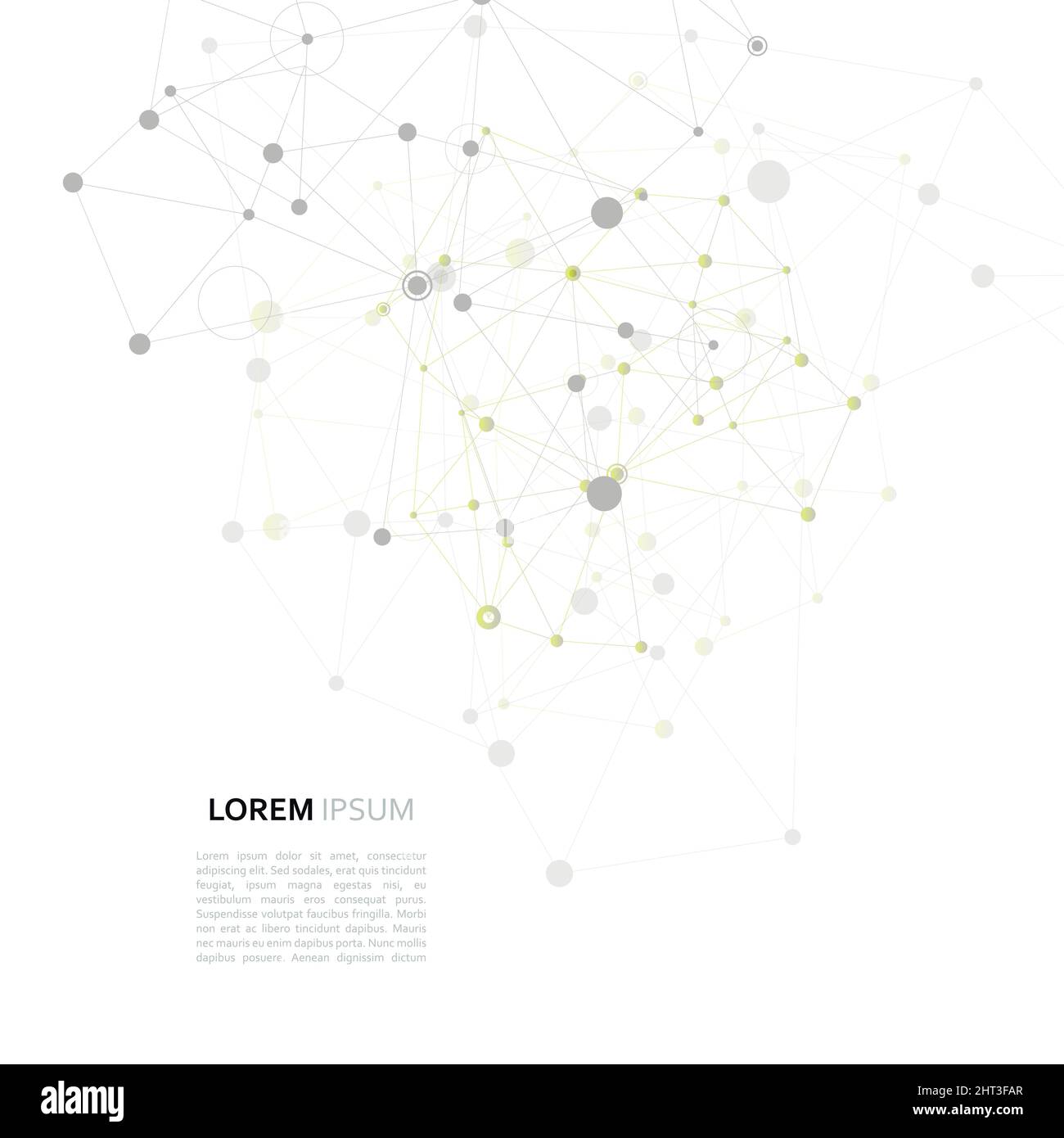 Conception vectorielle moderne avec éléments de liaisons moléculaires Illustration de Vecteur