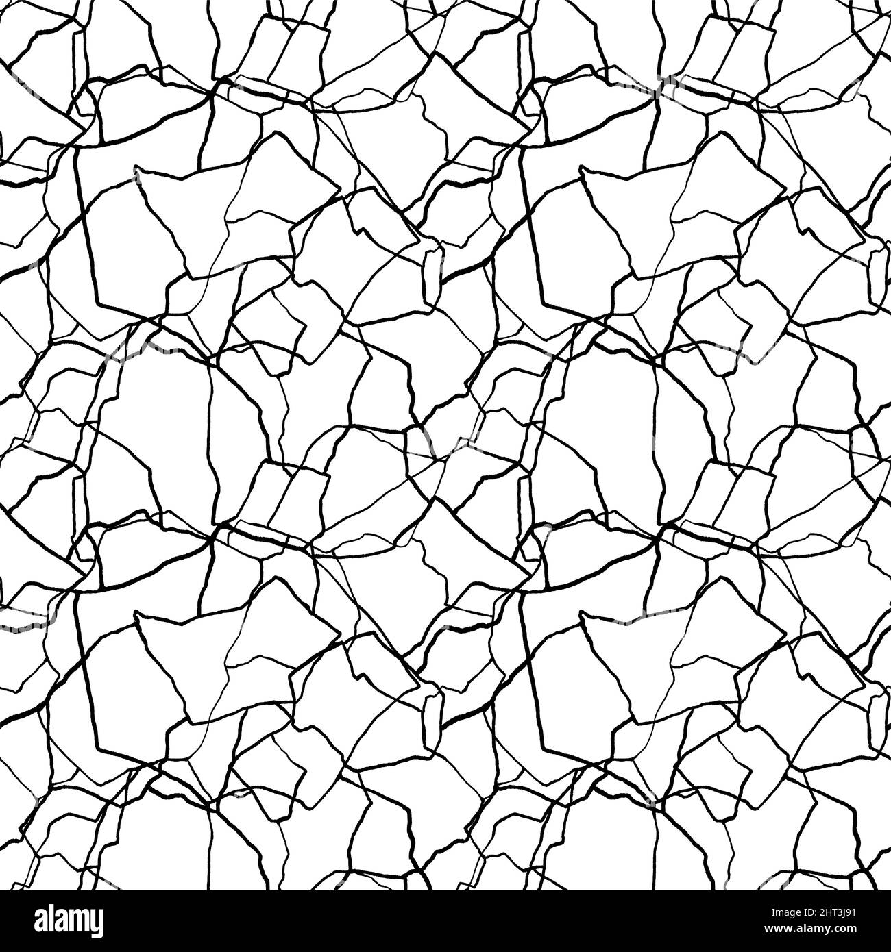 kintsugi art sans couture motif de éclats et de fragments de barbes différents avec des lignes fines. Illustration de Vecteur