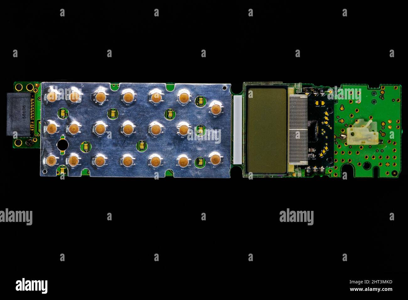 Clavier et carte d'affichage d'un téléphone mobile analogique cm-H355 de Sony. Banque D'Images