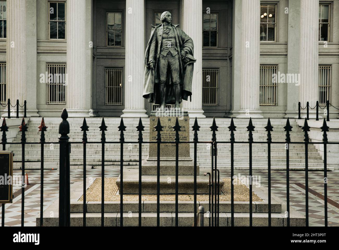 D'Albert Gallatin à l'extérieur du Trésor des États-Unis, Washington, États-Unis Banque D'Images