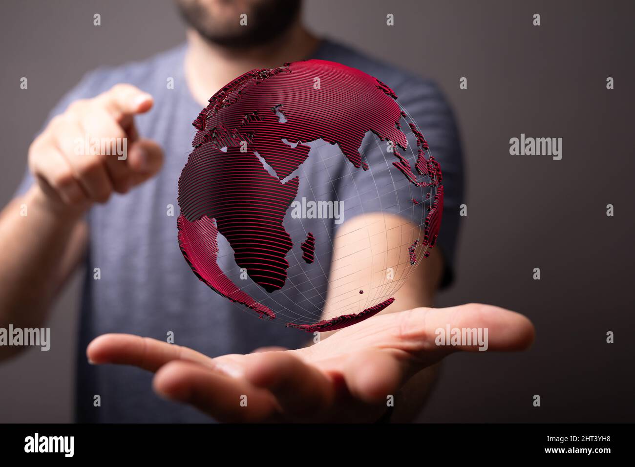 Image abstraite avec éléments incurvés Banque D'Images