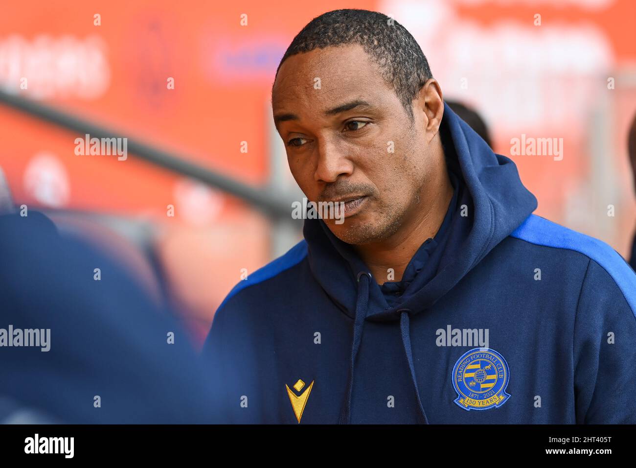 Paul Ince responsable de Reading avant le match, le 2/26/2022. (Photo de Craig Thomas/News Images/Sipa USA) crédit: SIPA USA/Alay Live News Banque D'Images