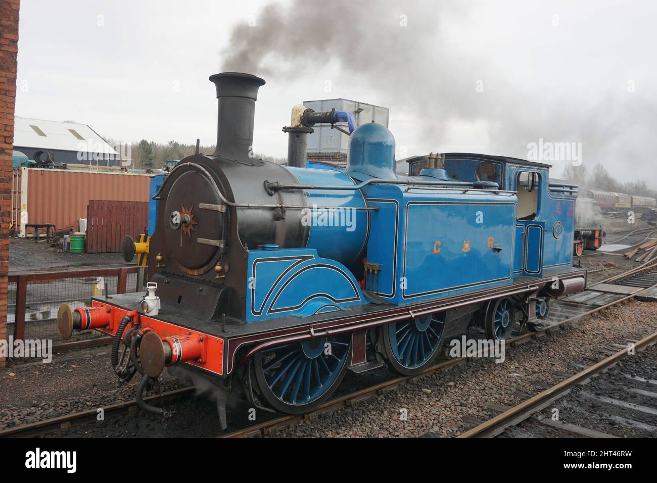 Machine à vapeur Caledonian Railway 419 Banque D'Images