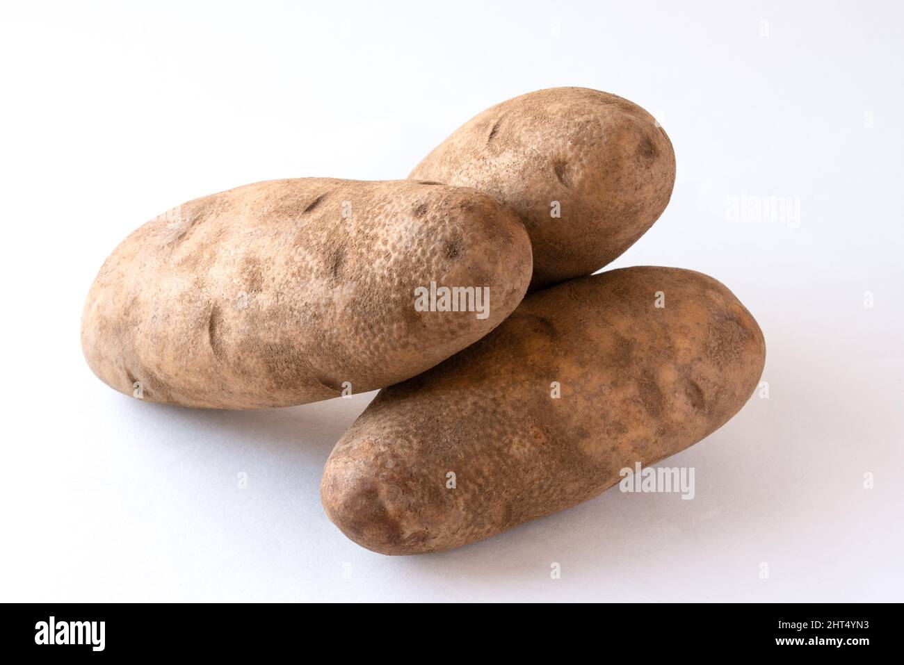 Pommes de terre Russet entières Banque D'Images