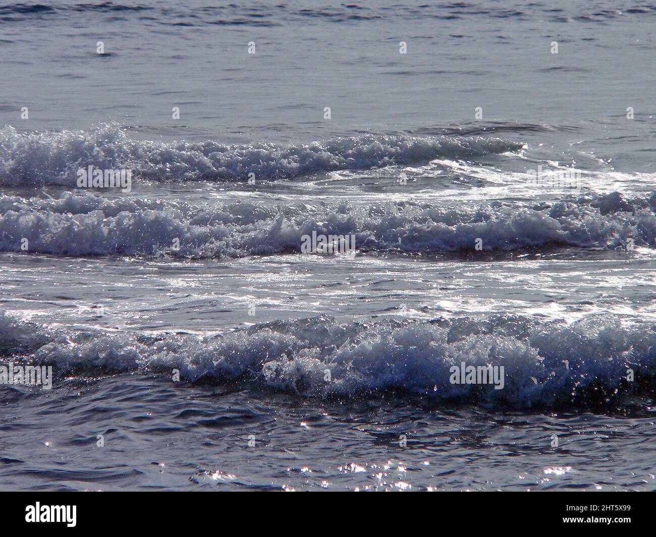 Plage de Platamona en hiver, Sardaigne, Italie Banque D'Images