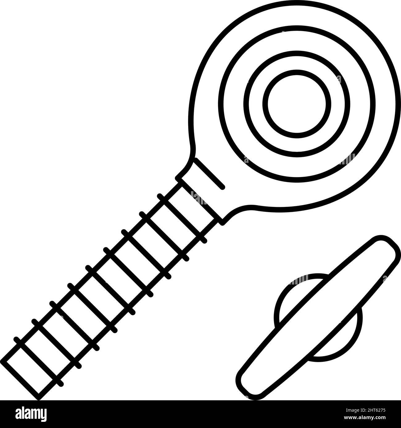 illustration vectorielle de l'icône de la ligne de boulon côté tige Illustration de Vecteur