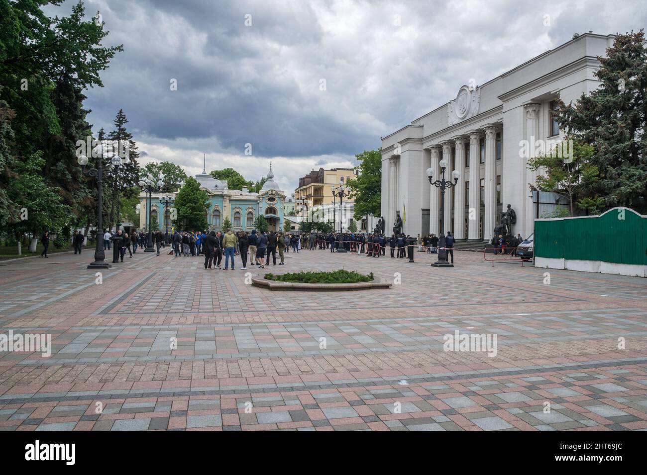 Verkhovna Rada d'Ukraine, le Parlement ukrainien - Kiev, Ukraine Banque D'Images