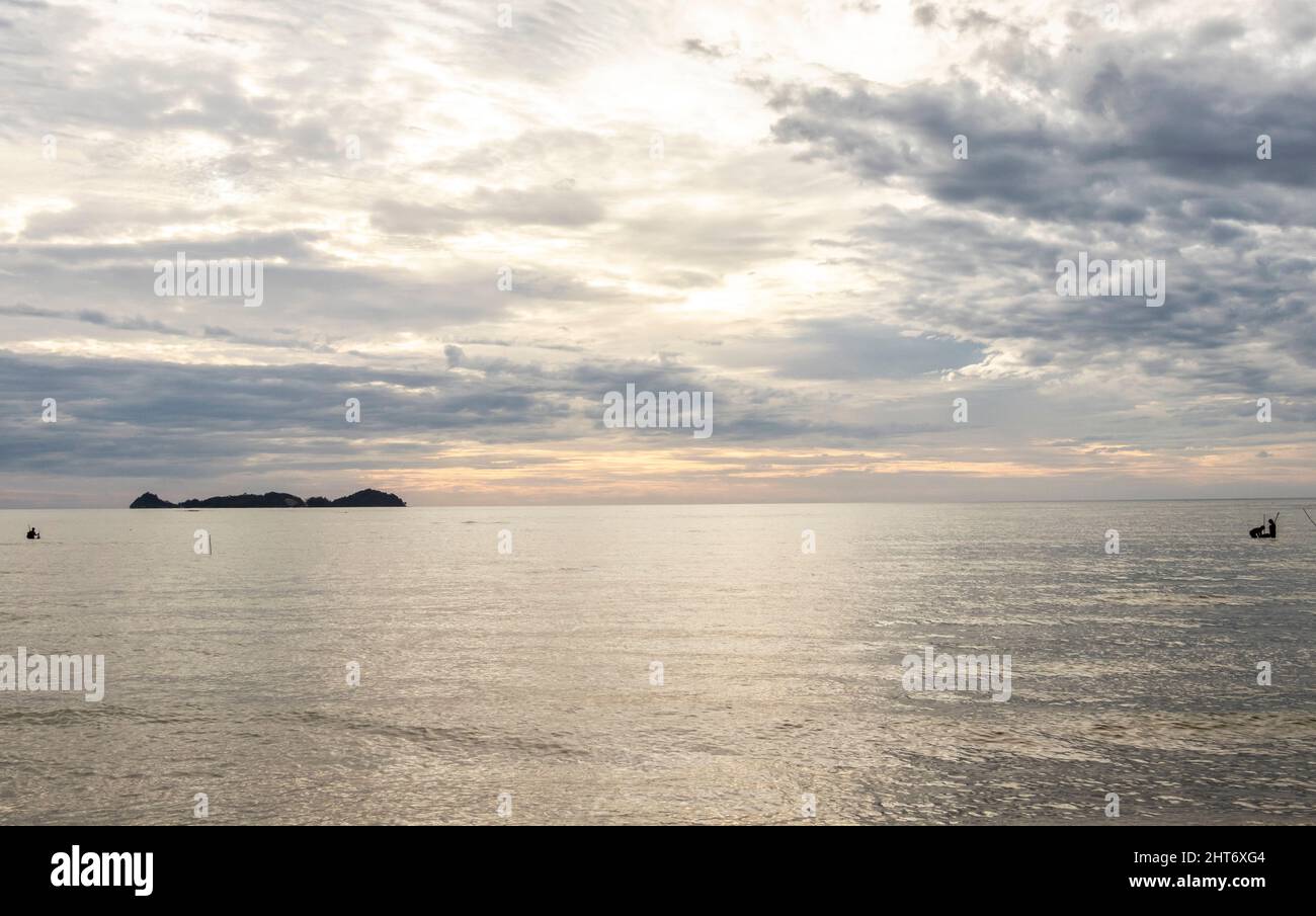 Plage de Meruntum Sabah Bornéo Malaisie Banque D'Images