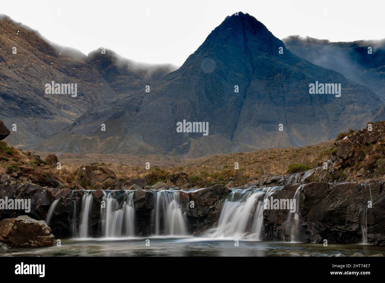 Magnifiques piscines de Skye Fairy. Banque D'Images