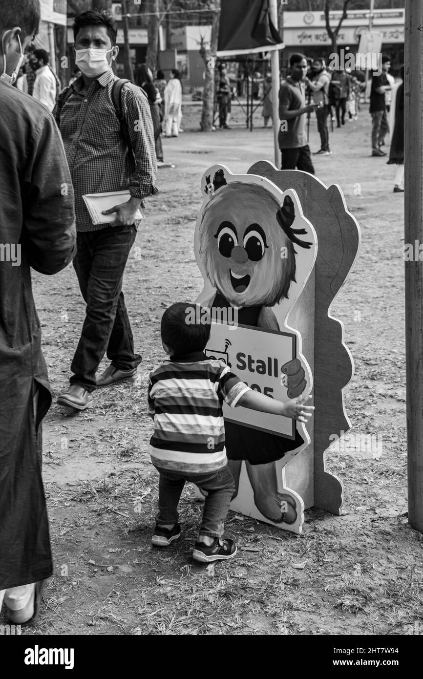Salon du livre 2022. Cette image m'a été prise le 26 février 2022, à Dhaka, Bangladesh, Asie du Sud. Banque D'Images