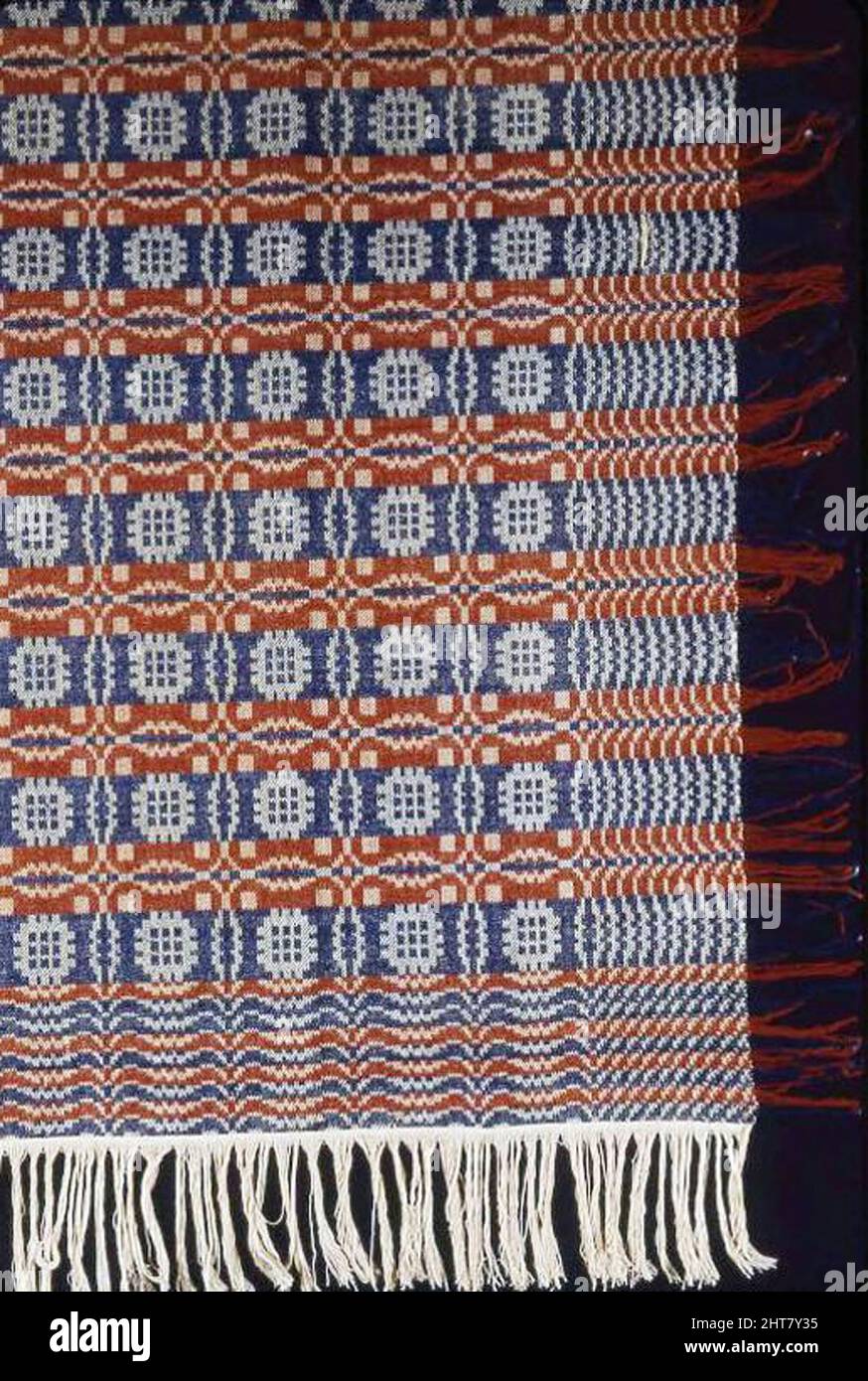 Coverlet, États-Unis, 1825/30. Banque D'Images