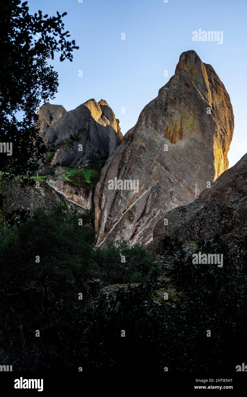 Scène naturelle du parc national des Pinnacles Banque D'Images