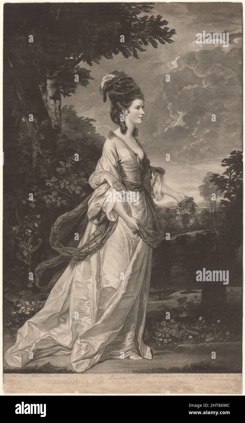 Jane, comtesse de Harrington, 1780. Banque D'Images