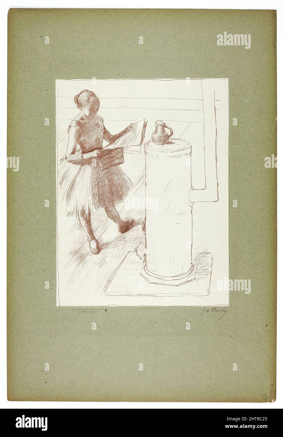 Danseur par la cuisinière, 1889–90. Banque D'Images