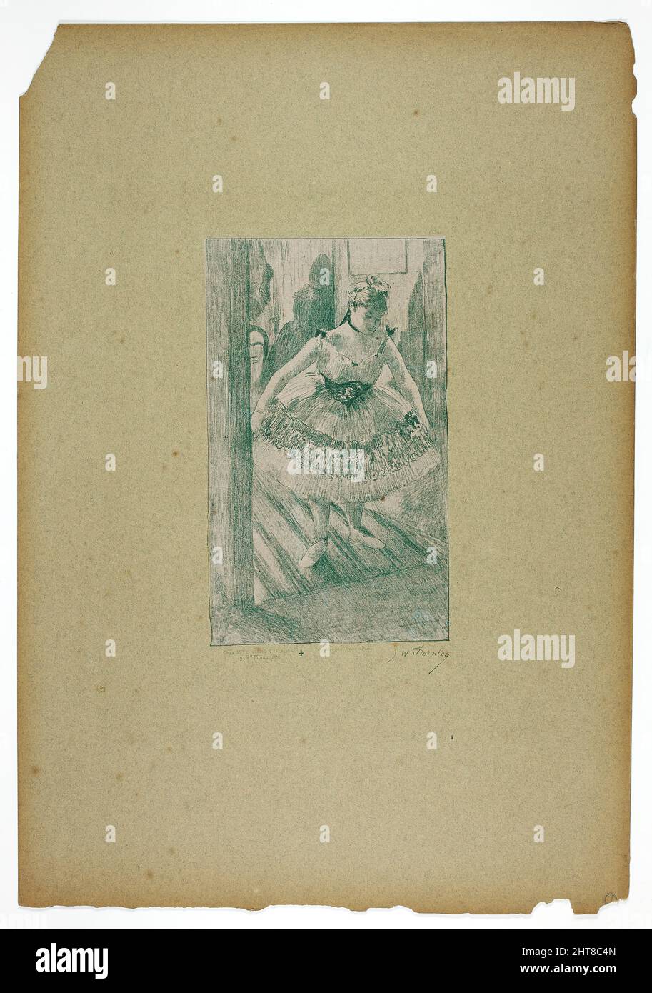 Sur scène, 1889–90. Banque D'Images