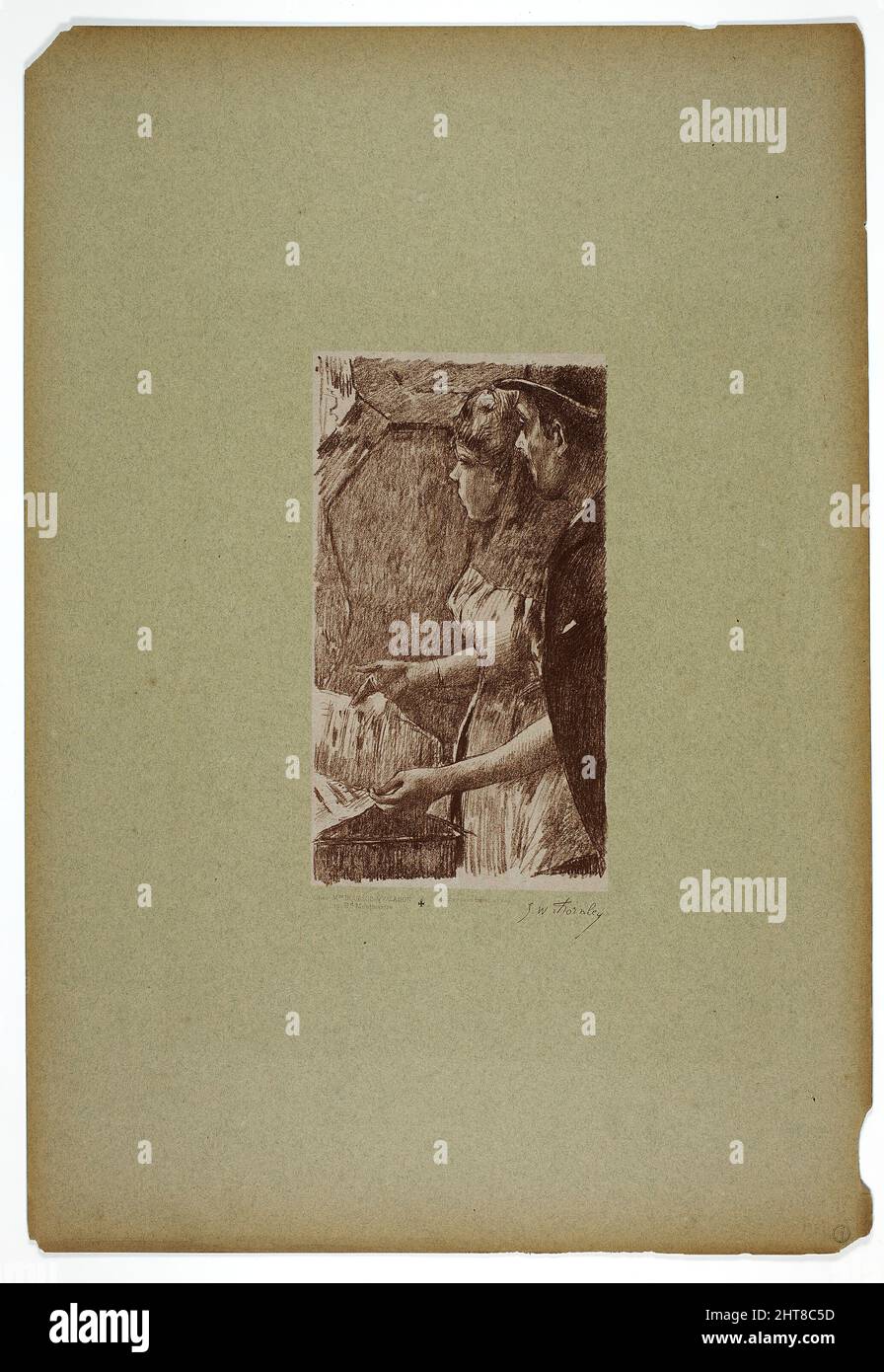 Chanteur en attente, 1889–90. Banque D'Images
