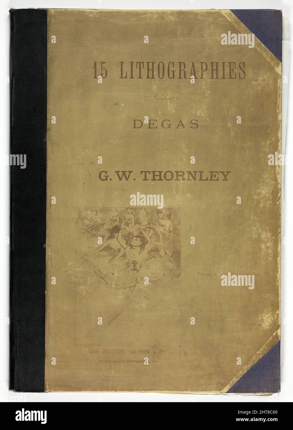 Thornley Portfolio Cover, 1889–90. Banque D'Images