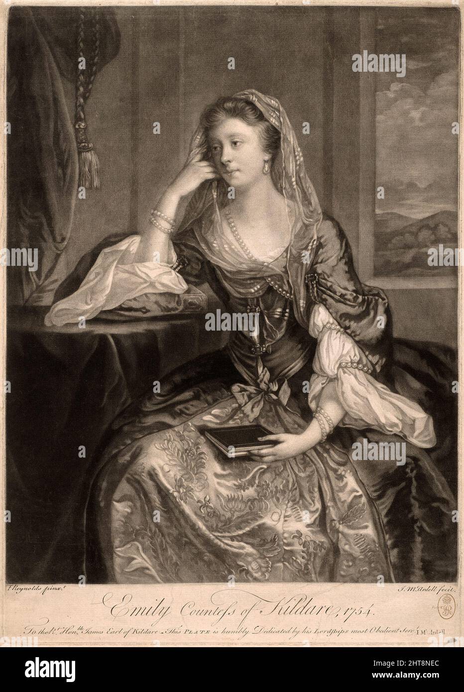 Emily, comtesse de Kildare, 1754. Banque D'Images