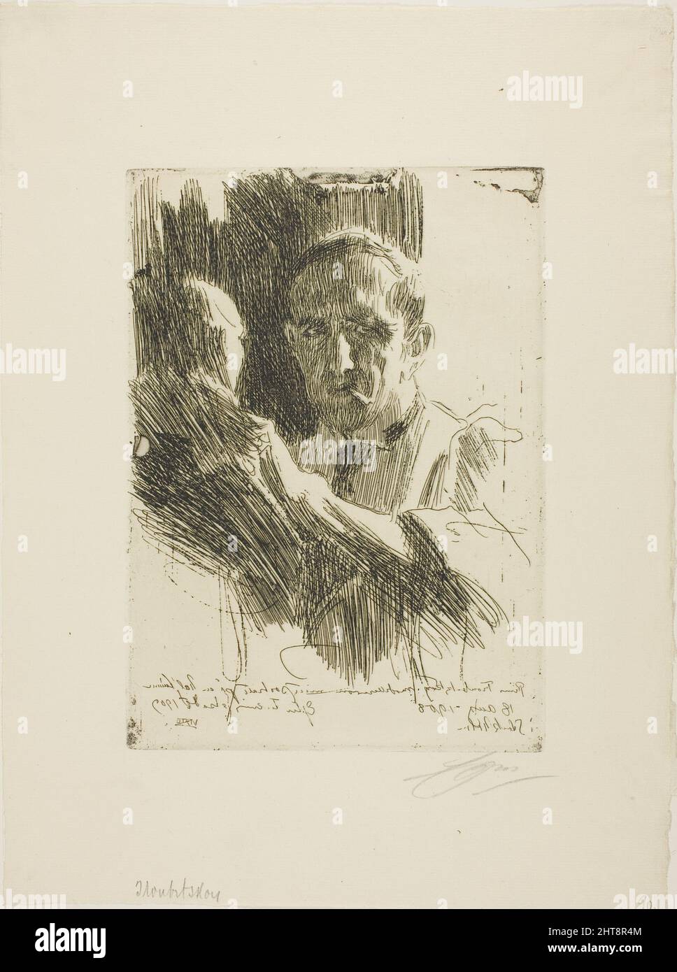 Prince Paul Troubetzkoy II (buste), 1909. Banque D'Images