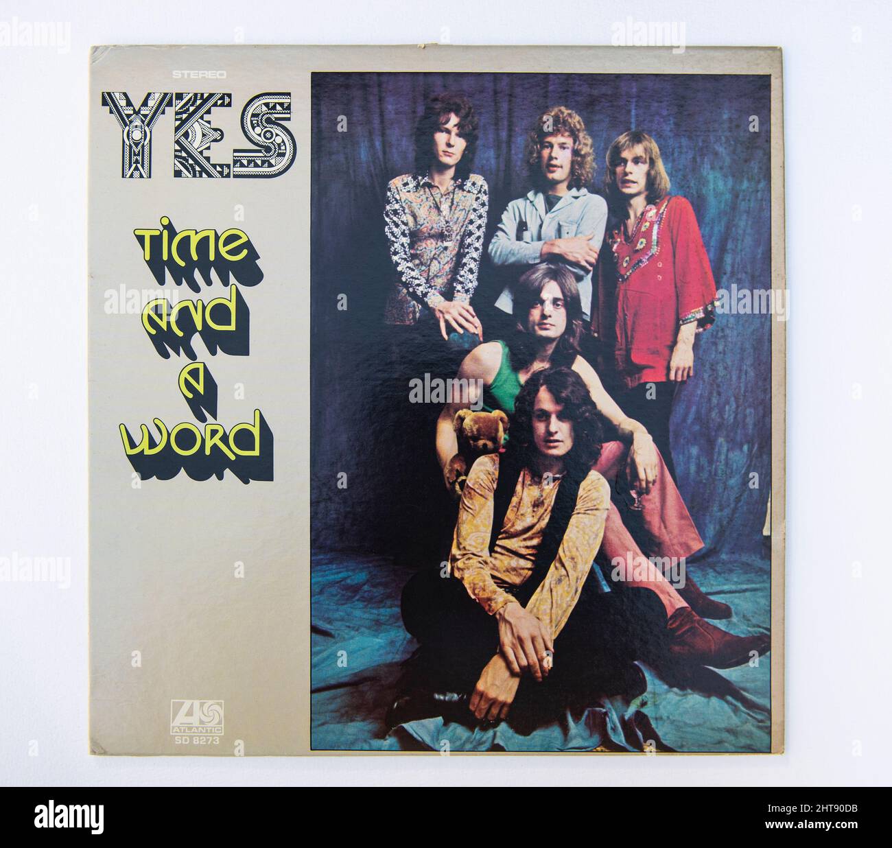 LP couverture of Time and a Word, le deuxième album studio du groupe britannique de rock progressif Yes, sorti en 1970 Banque D'Images