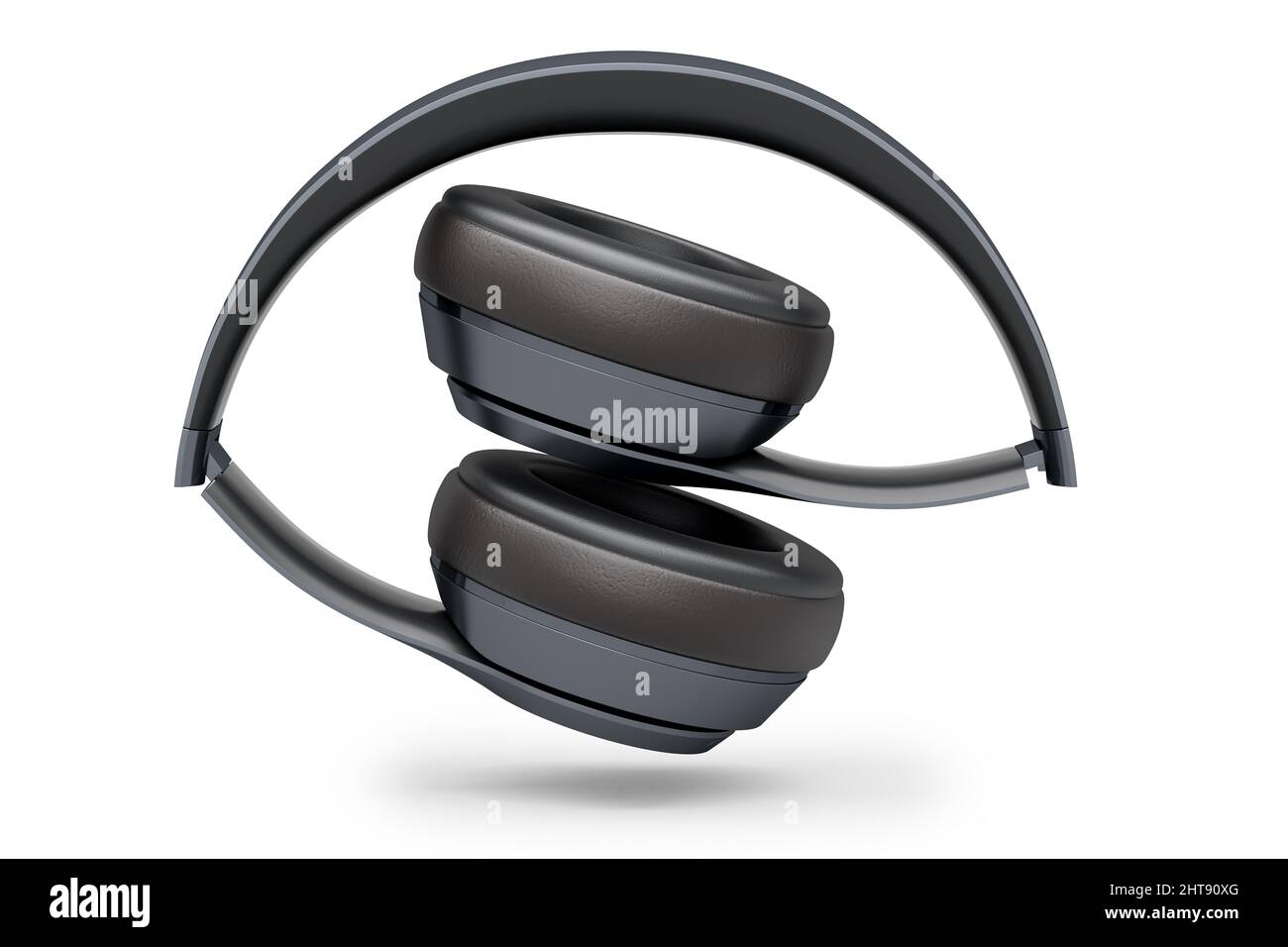 Casque de jeu et concept d'équipement audio isolé sur fond blanc. Banque D'Images Casque de jeu et concept d'équipement audio isolé sur fond blanc. Banque D'Images