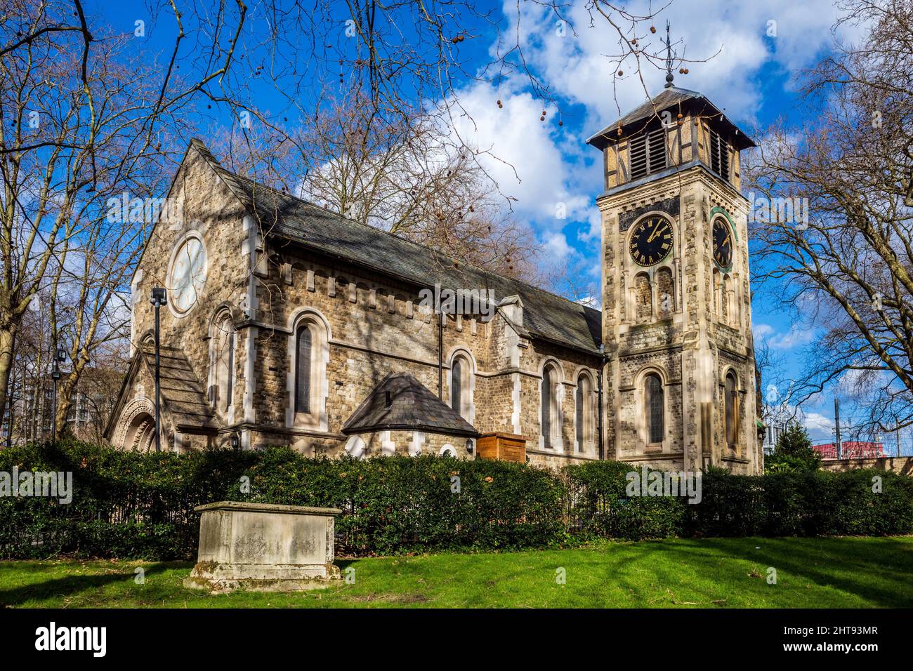 Vieille église de Saint-Pancras Londres - église paroissiale à Somers Town Londres, qui est censé être sur l'un des plus anciens sites de culte chrétien en Angleterre. Banque D'Images