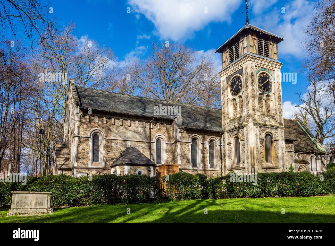 Vieille église de Saint-Pancras Londres - église paroissiale à Somers Town Londres, qui est censé être sur l'un des plus anciens sites de culte chrétien en Angleterre. Banque D'Images