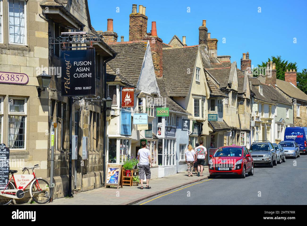 St Paul's Street, Stamford, Lincolnshire, Angleterre, Royaume-Uni Banque D'Images