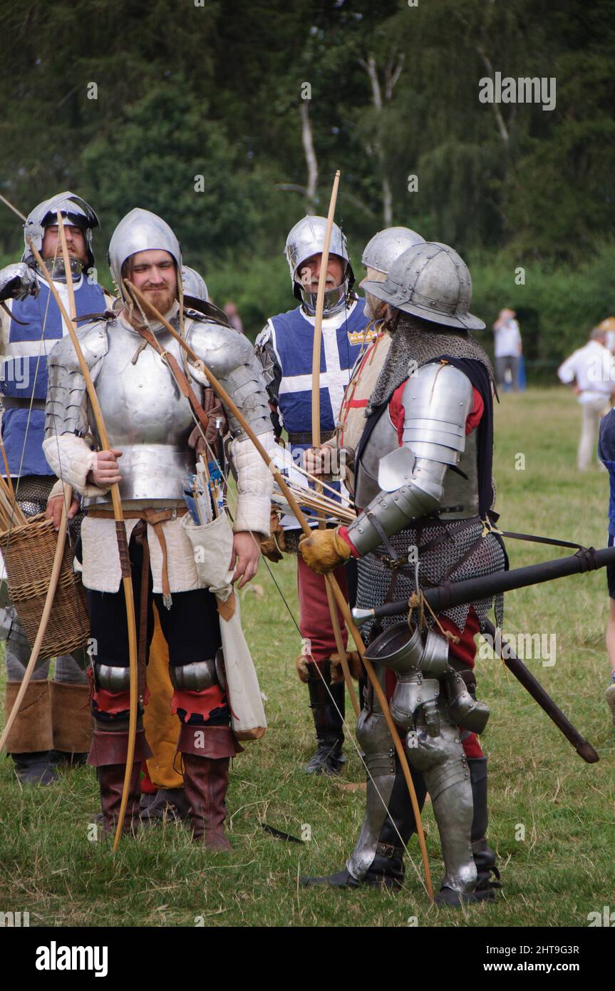 Reconstitution militaire historique de la bataille de Shrewsbury 24 juillet 2021 Banque D'Images