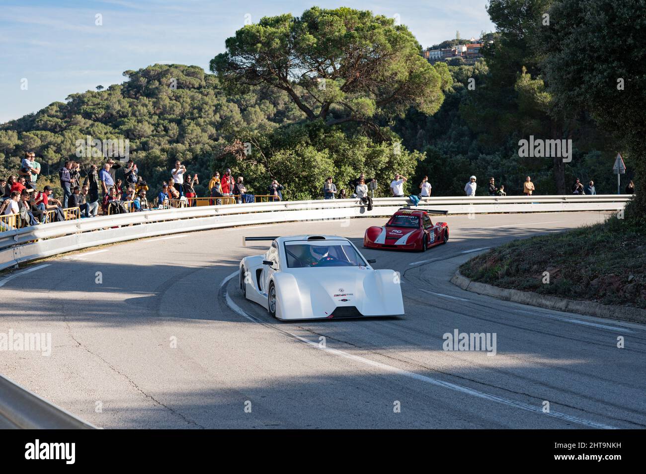 Un JMC RC4 dans le Rally Hill Climb à Sant Feliu Codines Banque D'Images