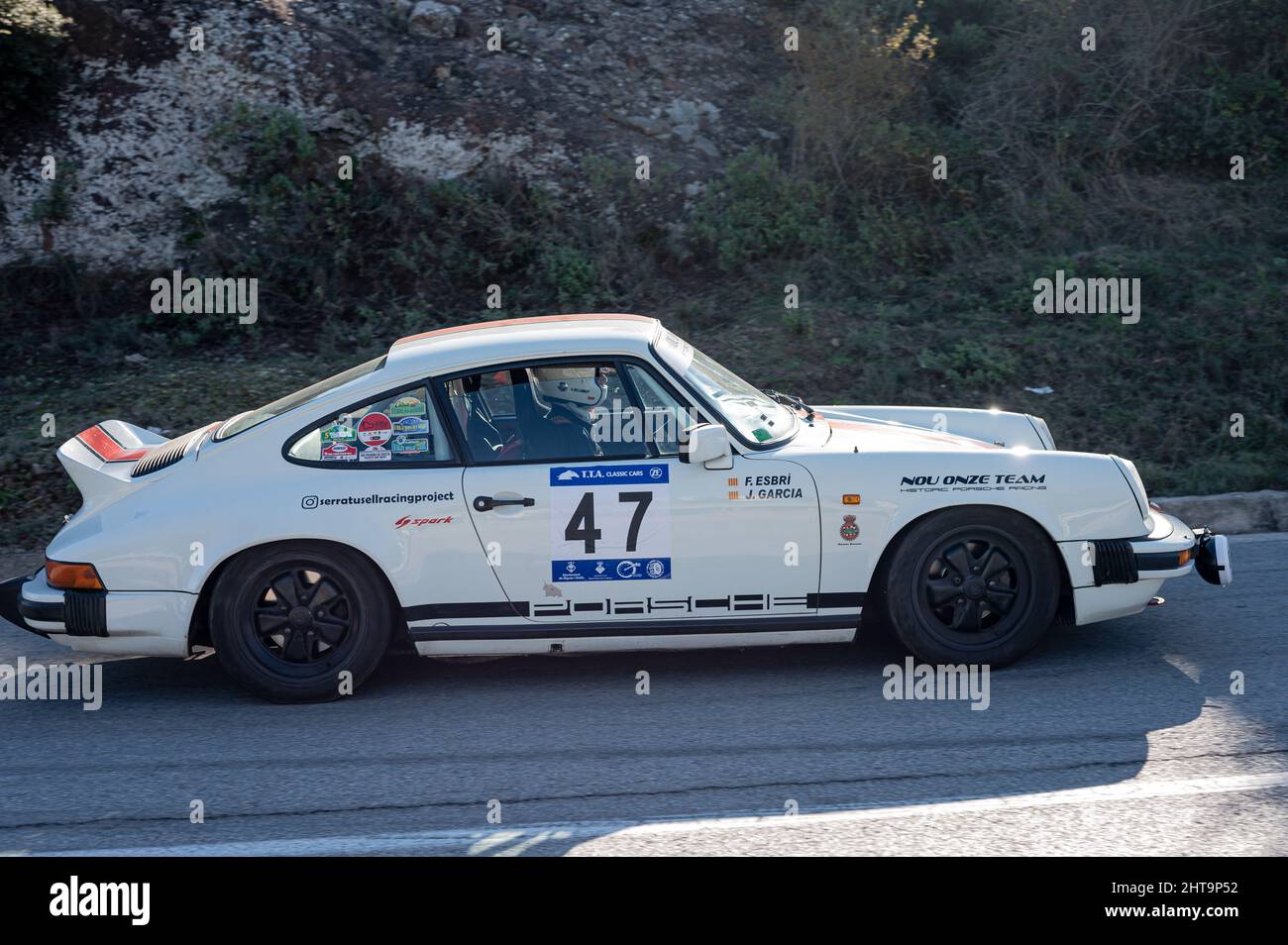 Porsche 911 SC dans le Rally Hill Climb à Sant Feliu Codines Banque D'Images