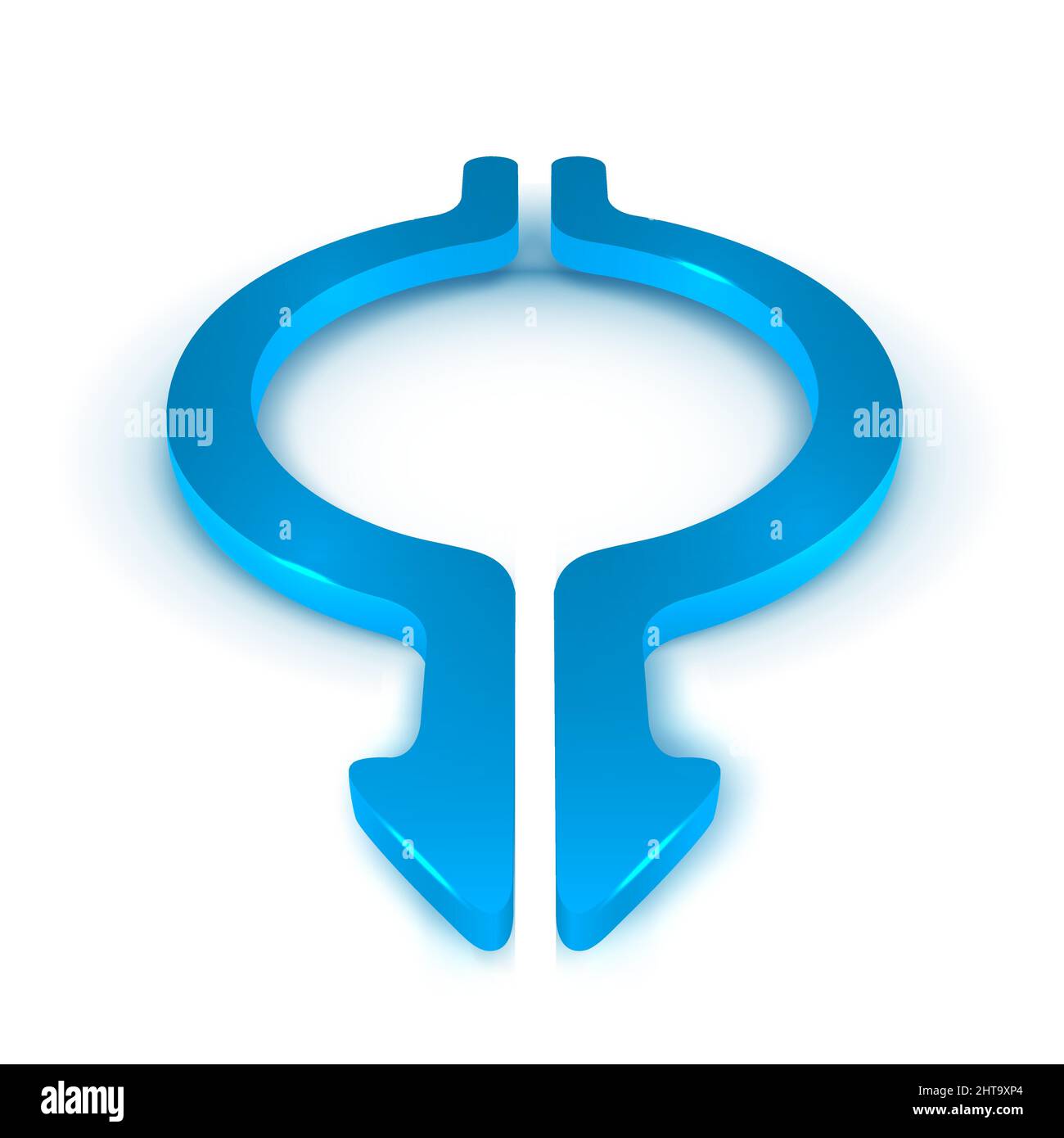 Illustration vectorielle avec flèches rondes sur fond blanc Illustration de Vecteur
