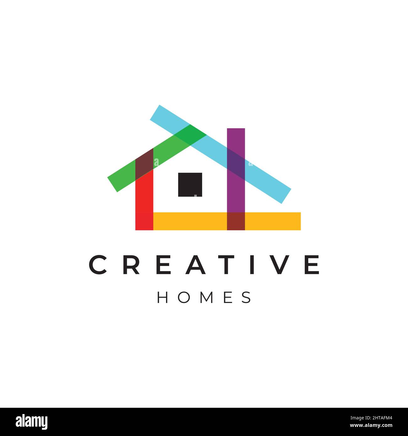 Inspiration créative pour le design du logo de la maison Illustration de Vecteur