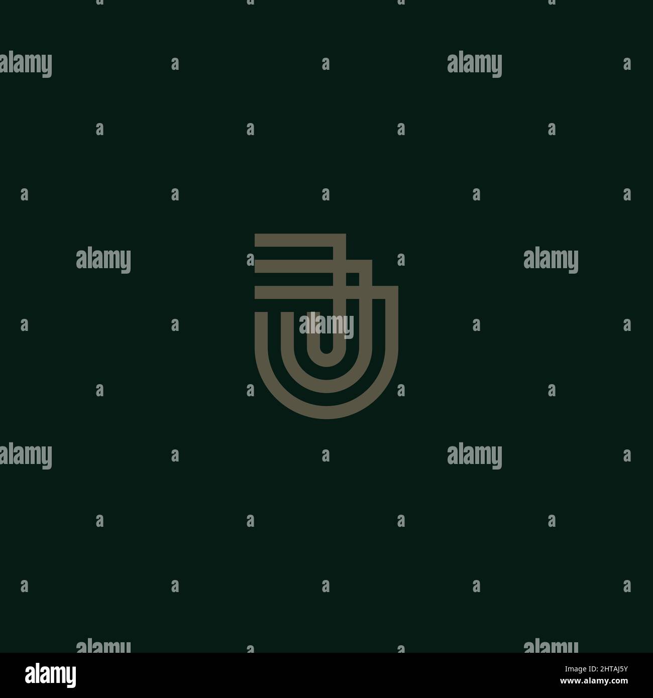 Monogramme lettre J logo design inspiration modèle vectoriel Illustration de Vecteur