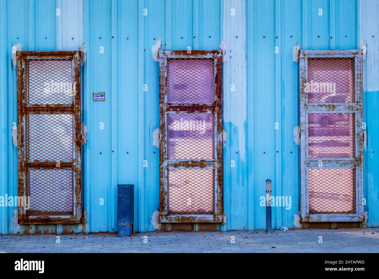 Vieux Windows à Riyad Banque D'Images