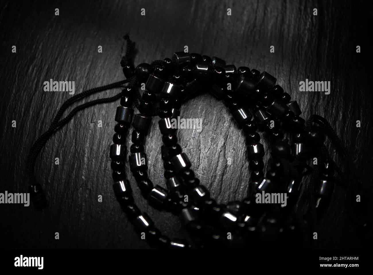 bracelet ronce noir, objet photographique Banque D'Images