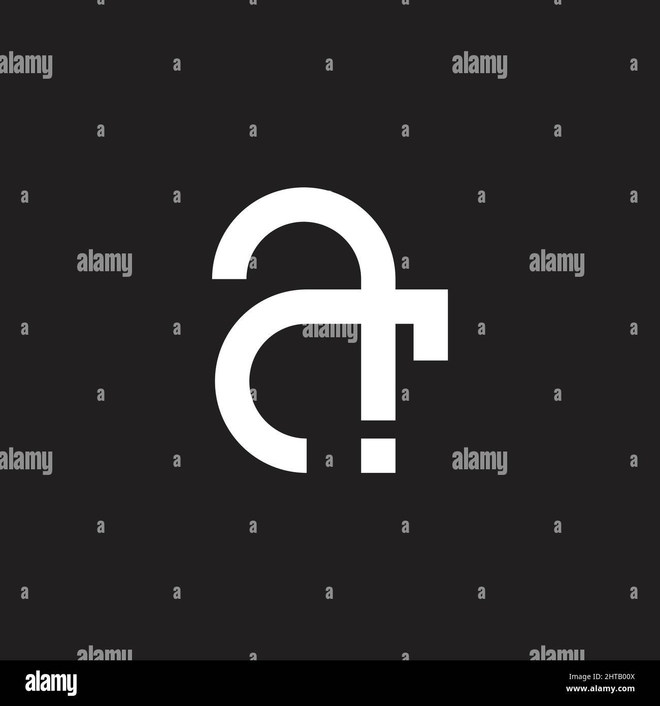 lettre aj simple géométrique ligne logo vecteur Illustration de Vecteur