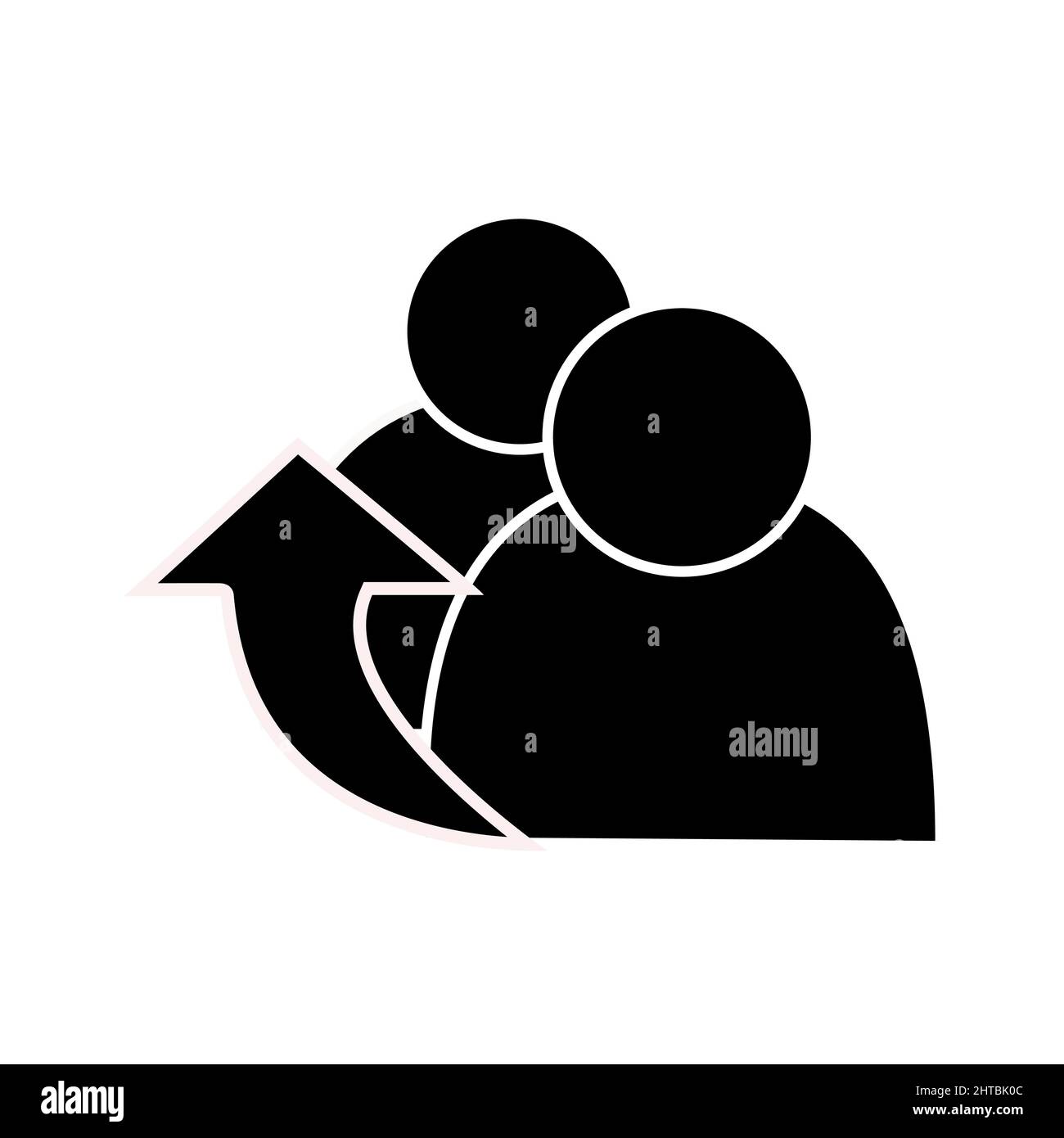 Icône vectorielle abstraite sur le blanc, Illustration isolée pour la conception graphique et web.Symbole plat simple. Illustration de Vecteur