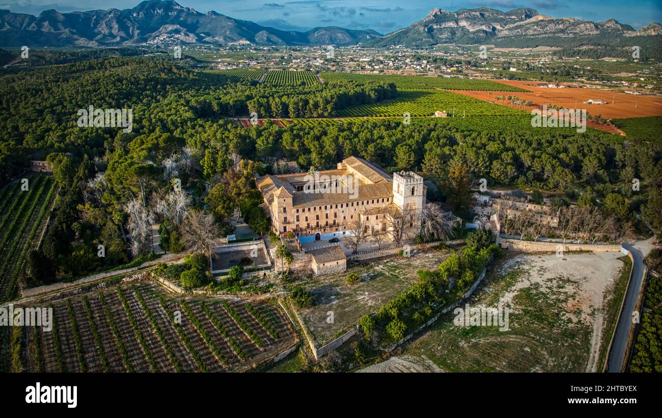 Kloster Sant Jeroni de Cotalba Banque D'Images