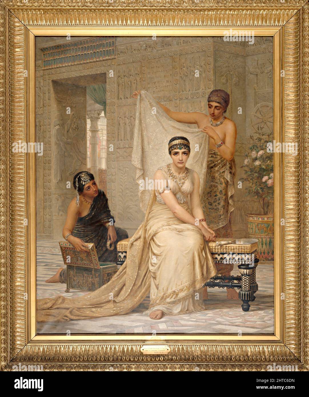 Queen Esther par Edwin long (1879) Banque D'Images