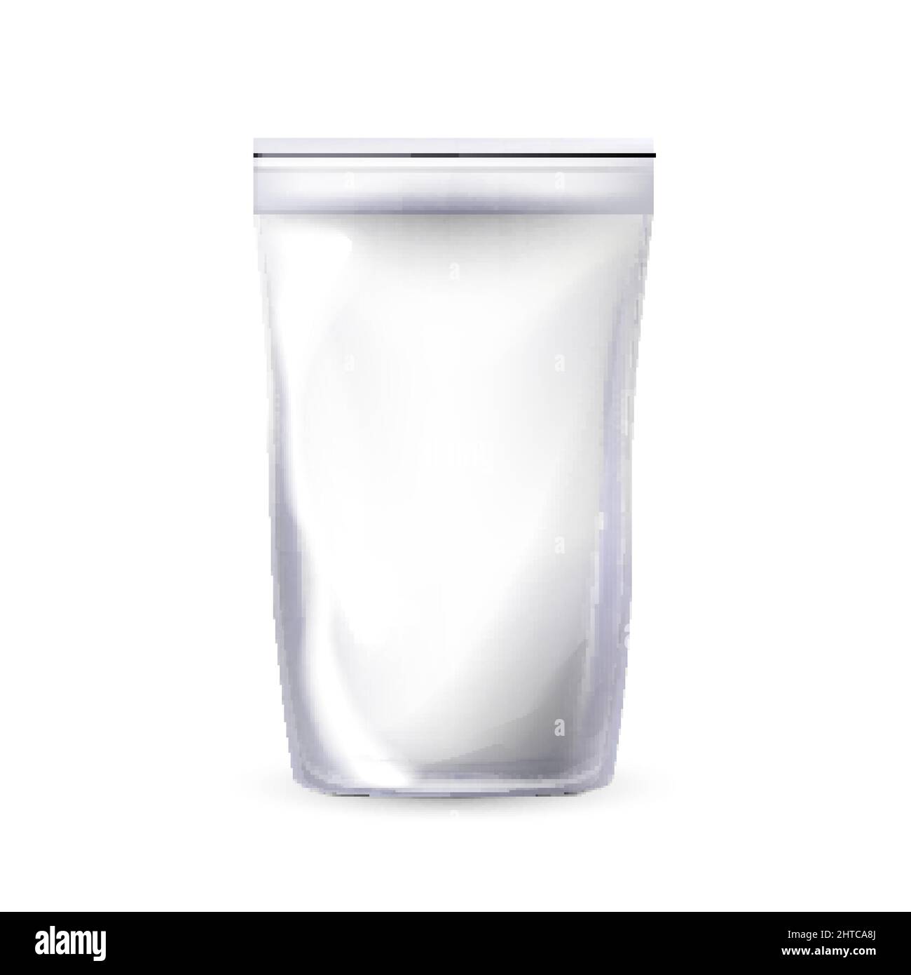 Sac à fermeture éclair transparent Illustration de Vecteur